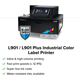 zap labeler afinia l901 industrial color label printer